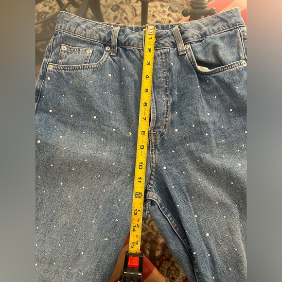 Embellished Sparkly H&M High Waisted Jeans - Picture 6 of 10